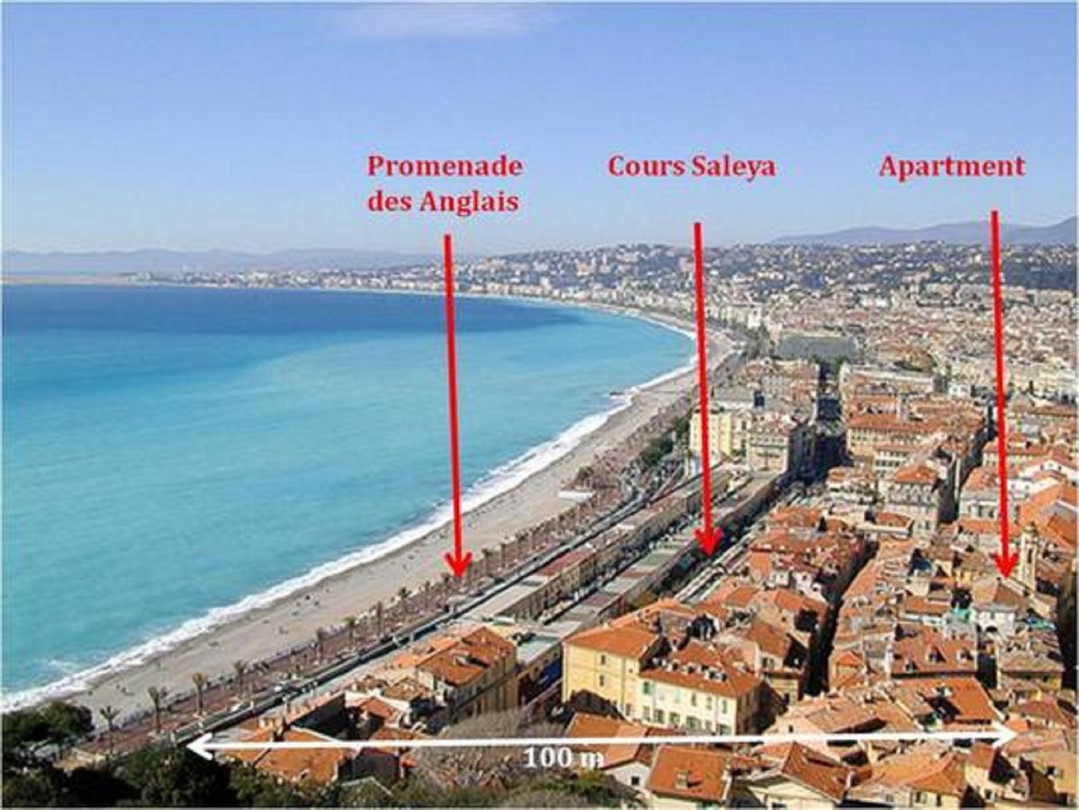 Pref 2 - F4 - Vaste Et Bourgeois ,3 Chambres, Ascenseur, Vx-Nice Dış mekan fotoğraf